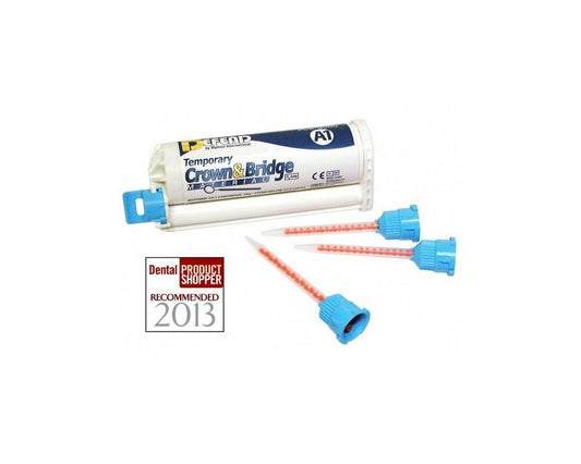Temporary Crown & Bridge Material, 76gm Cartridge & (10) T-Mixer Tips, Shade A3.5