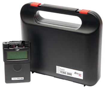 2-Channel 3 Mode Digital TENS Unit. Includes:  (1) TENS Unit, (4) TENS Electrode, (2) Leadwires, (1) 9V Battery, type 6F22, (1) Instruction Manual, and (1) Carrying Case. (032041) (Not Available for Sale into Canada)