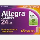 Allegra 24Hr Allergy Tablets 180mg 24 Hour 45/Bt, 36 BT/CA (41274)