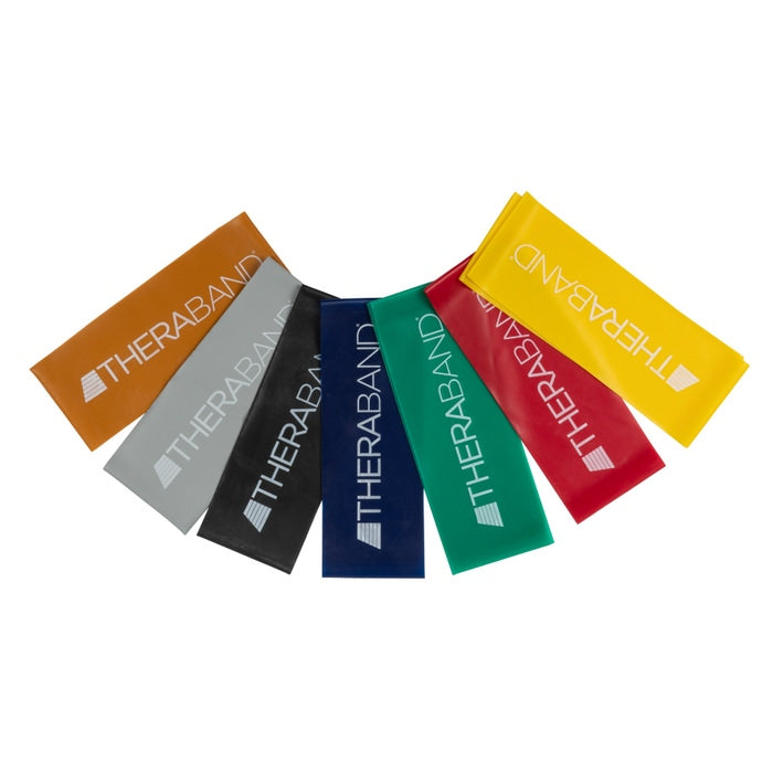 Resistance Band Loop, Yellow/ Thin, 18" Lay Flat Length, 10 Pk Band Loops Each Individually Sealed in Polybag with Safety Instructions, 6 pk/cs (021109) (Legacy# 20812) (US Only)