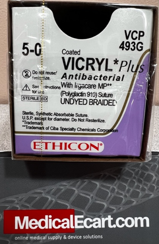 Suture, Precision Point Reverse Cutting, Size 5-0, 18", Undyed Braided, Needle P-3, 3/8 Circle, 1 dz/bx (Continental US Only)