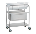 Bassinet Kit, Includes: (1) Bassinet, 31"W x 38 1/2"H x 17 3/4"D, (1) Drawer, (1) Bassinet Basket with Card Holder, (1) Mattress Pad, 12" x 26" x 2", White (DROP SHIP ONLY)