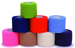 Self-Adherent Wrap, 2" x 6 yds, Maroon, Latex, 24 rl/cs