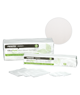 UltraPure Non-Woven Sponge, 4" x 4", 10/slv, 200/cs