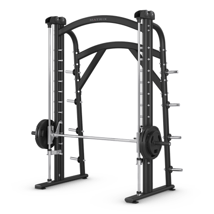 Magnum Smith Machine, 43.5" x 91" x 96.5", 8 Storage Pegs, Iced Silver/Black (DELIVERY SITE SURVEY REQUIRED) Sales into Medical markets in U.S. only (active aging, indep. living, hospital affil., PT, Chiro, Asst. Living, LTC). No sales into Fitness markets (DROP SHIP ONLY)