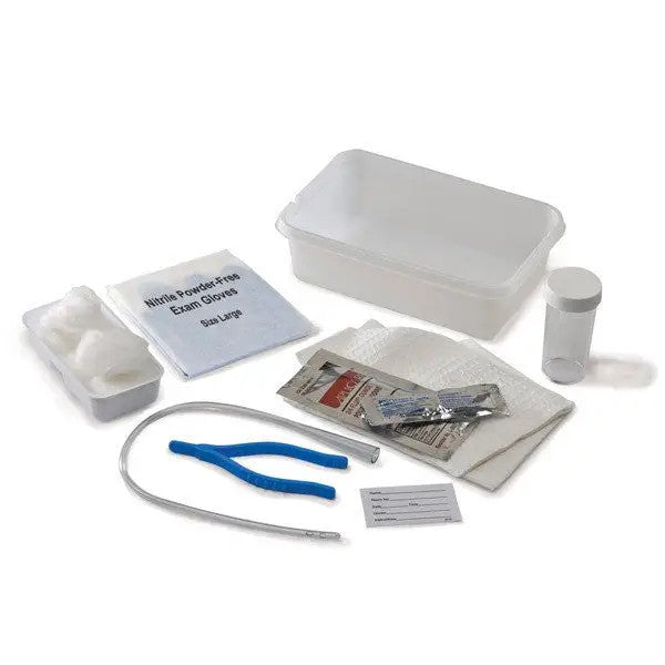 Red Rubber Latex Catheter, 14FR, PVP Swab Sticks, 20/cs (Continental US Only) (Manufacturer Backorder - Inventory Limited when Available)