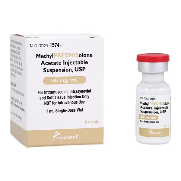 Methylprednisolone Acetate Injection 80mg/mL SDV 1mL Each (70121157401)