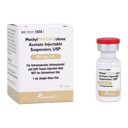 Methylprednisolone Acetate Injection 80mg/mL SDV 1mL Each (70121157401)