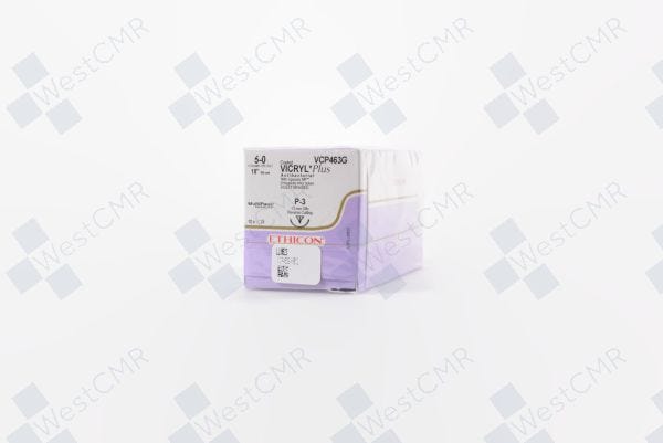 Suture, Precision Point Reverse Cutting, Size 5-0, 18", Violet Braided, P-3 Needle, 3/8 Circle, 1 dz/bx (Continental US Only)