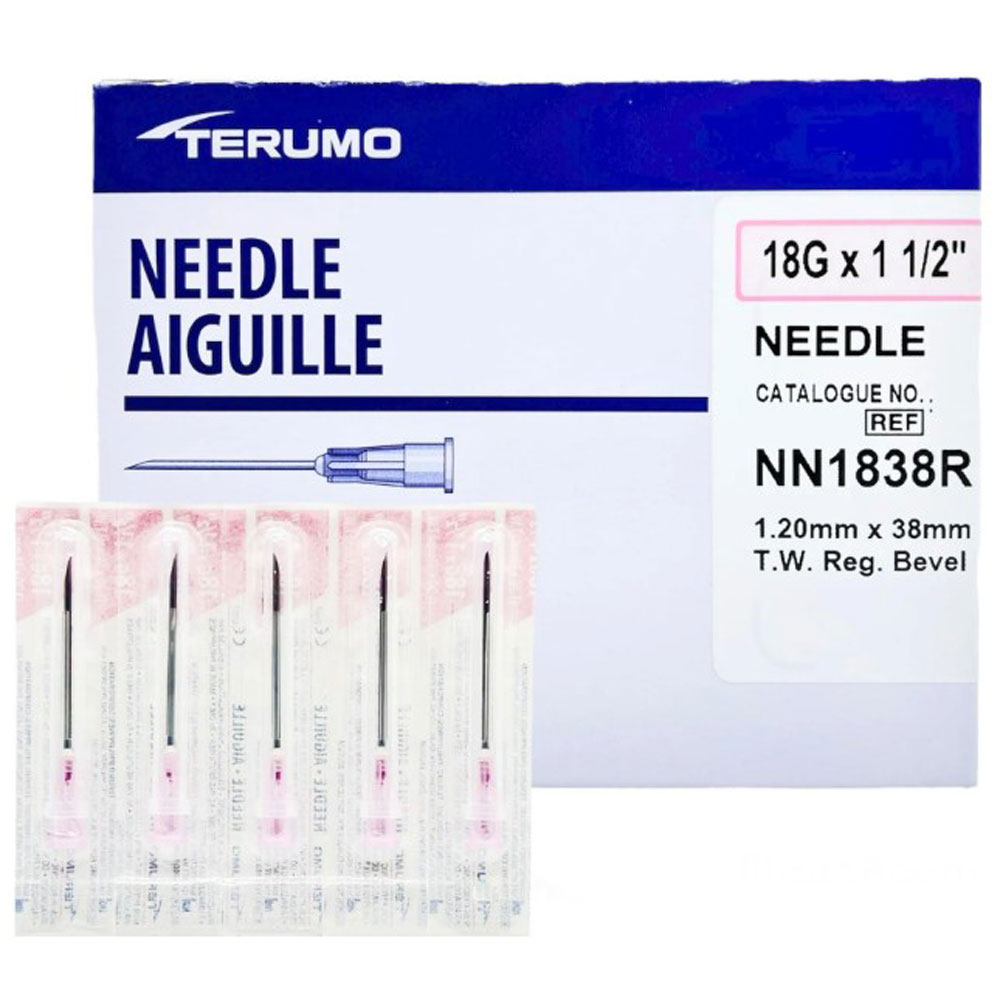  Thin Wall Needle, 18G x 1",100/bx, 10 bx/cs (US Only)
