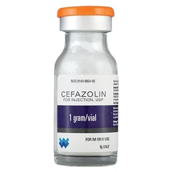 Cefazolin Injection 1gm/vl Powder Vial 10mL Each (00143992490)