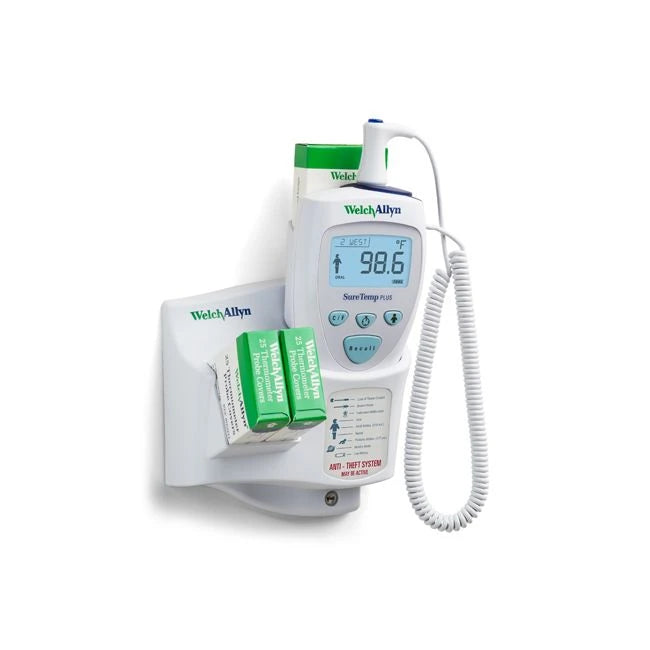 Model 692 Electronic Thermometer, One Per Room, Wall Mount, 9 ft Oral Probe, Oral Probe Well, 3-Year Limited Warranty (must be locked to the wall) (US Only)
