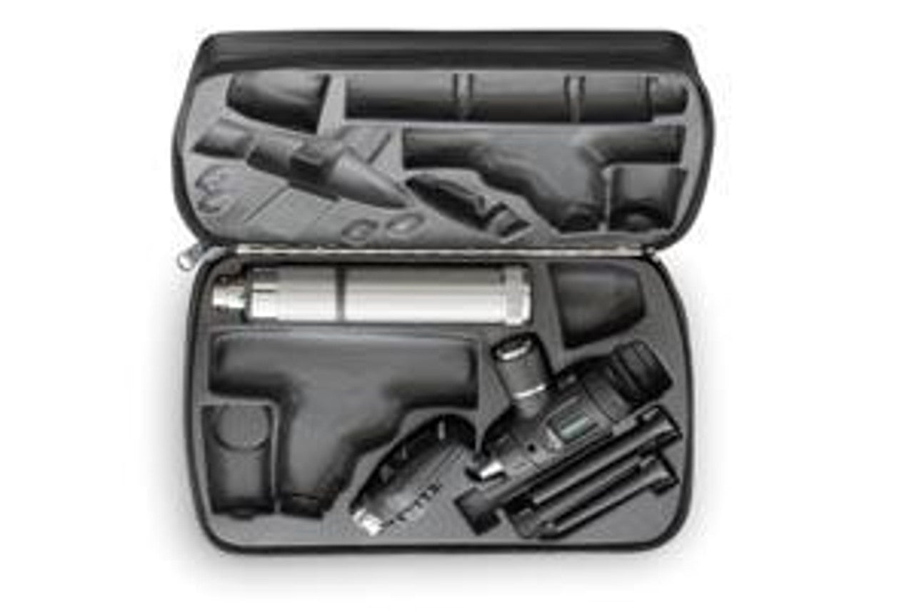 Veterinary Set Includes: 1 ea Ophthalmoscope 11720, Otoscope 20260, Power Handle 71000-A, & Hard Case 05966-U (US Only)