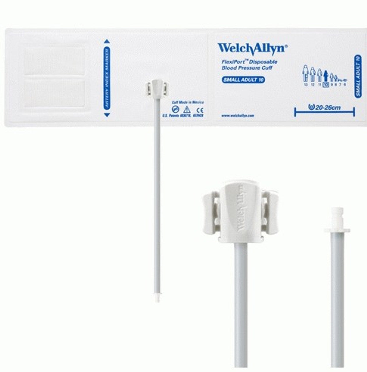 Cuff, Soft, Bayonet Connector, 1-Tube, Small Adult, 20/pk (US Only)