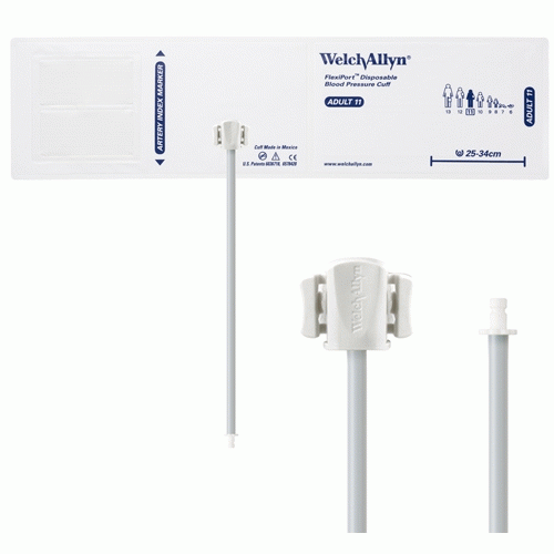 BP Cuff, Vinyl, Size 11 Adult, 1-Tube, Disposable, 20/cs (US Only)
