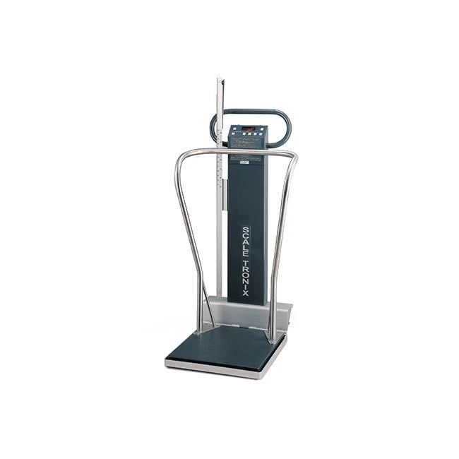 Mobile Stand-On Scale, with Handrail, Kg only (K), Data Port (X), Battery Power (X) (US Only)