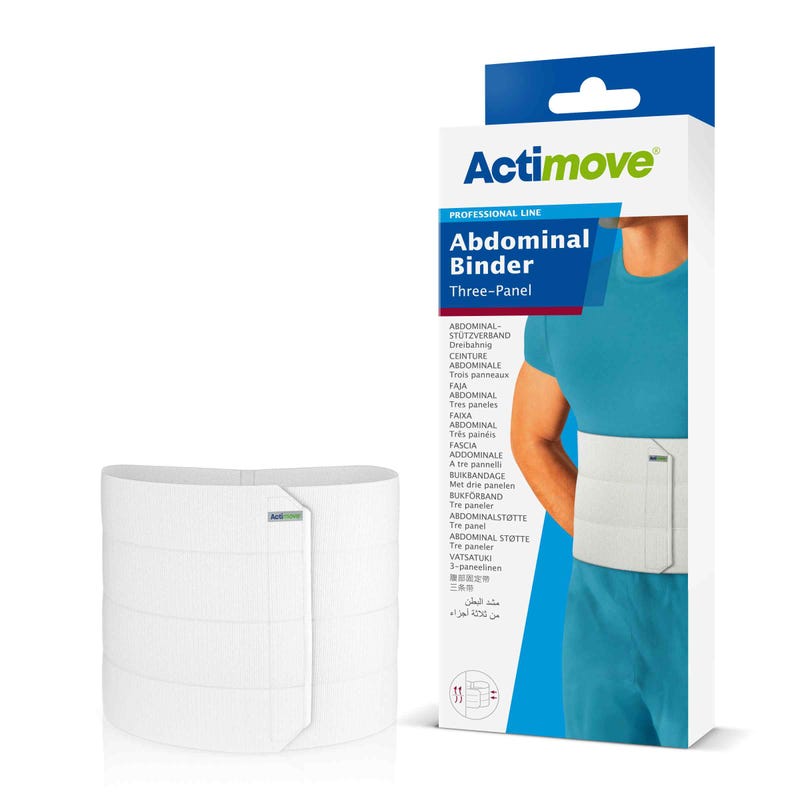 Actimove Abdominal Binder, 4-Panel, Large, White (Continental US Only)