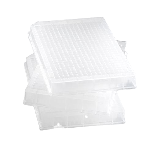 AcroPrep 384-well Filter Plates, 100L, 1m, Glass Fiber, Long Tips, Natural, 10/pk