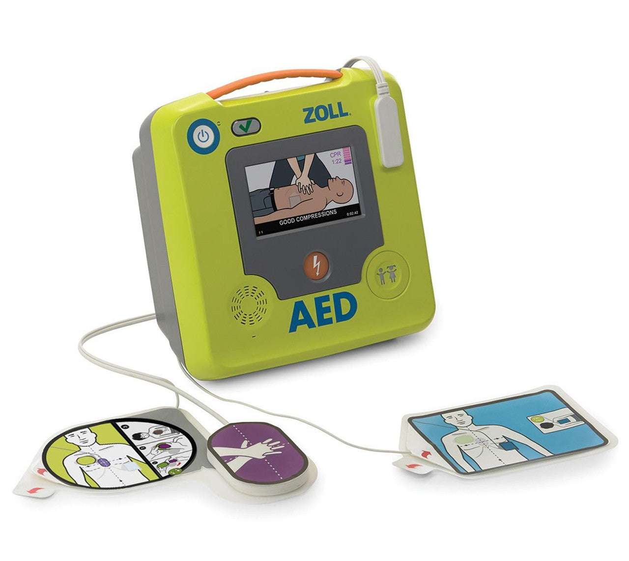 ZOLL AED 3 Semi-Automatic Package, w/ Uni-Padz, Battery (Item is considered HAZMAT and cannot ship via Air or to AK, GU, HI, MP, PR, VI)