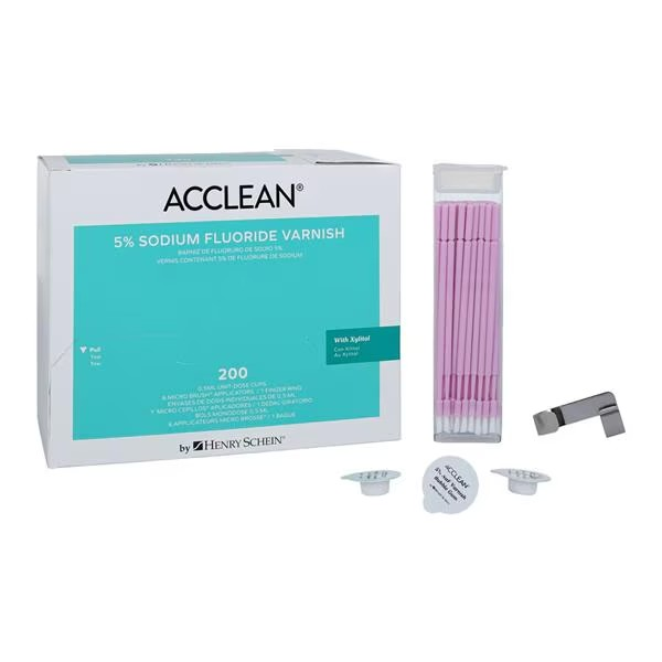Acclean Fluoride Varnish Cups Unit Dose 5% NaF 0.5 mL Bubblegum 200/Bx (08-1644)